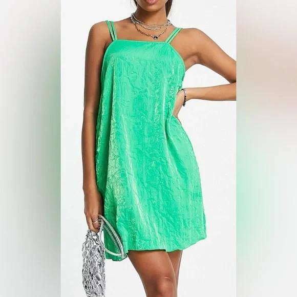 slim fit dress slacks Malachite maxi double-layered satin slip dress – Serena Silueta main image 1